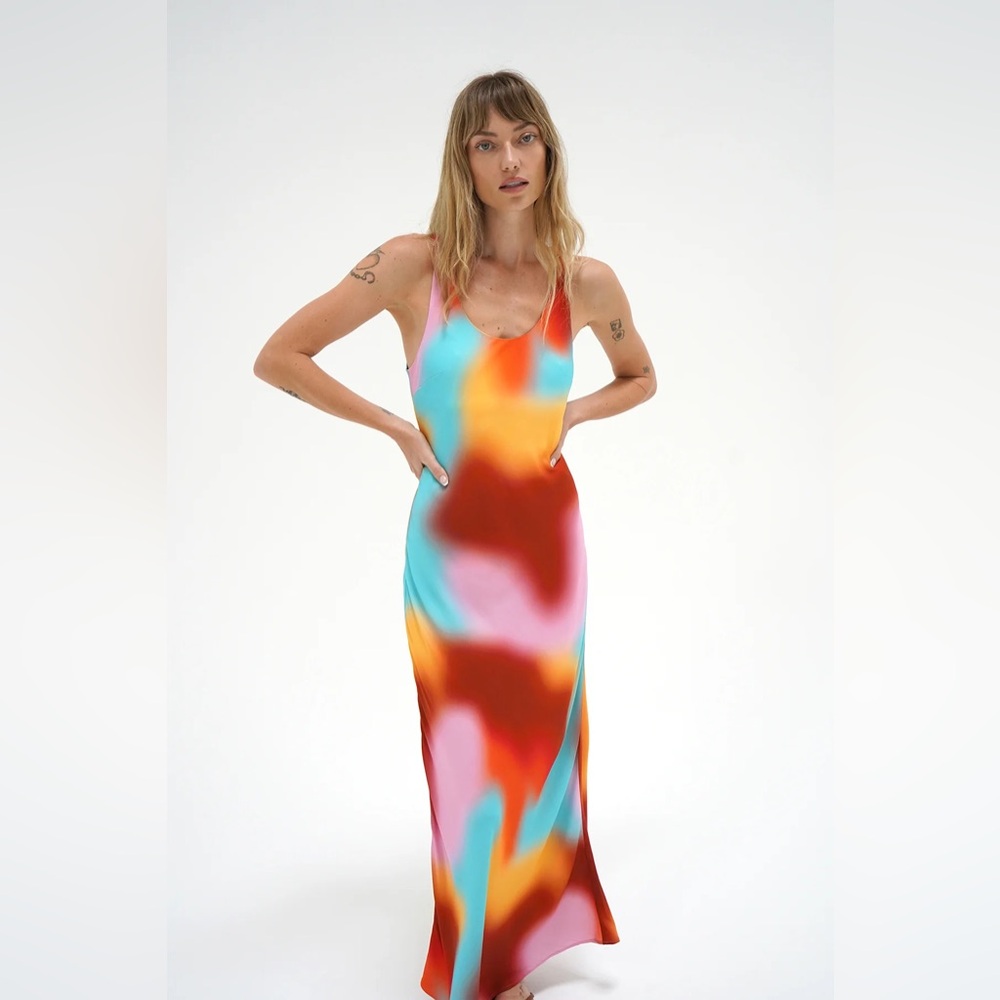 Erina Dress - Mirage Print - LNA Clothing.  Fair offers welcome